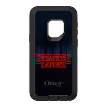DistinctInk™ OtterBox Defender Series Case for Apple iPhone / Samsung Galaxy / Google Pixel - Red Forest "Stranger Danger"
