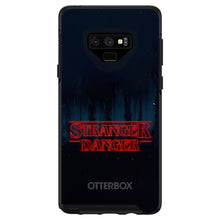 DistinctInk™ OtterBox Symmetry Series Case for Apple iPhone / Samsung Galaxy / Google Pixel - Red Forest "Stranger Danger"
