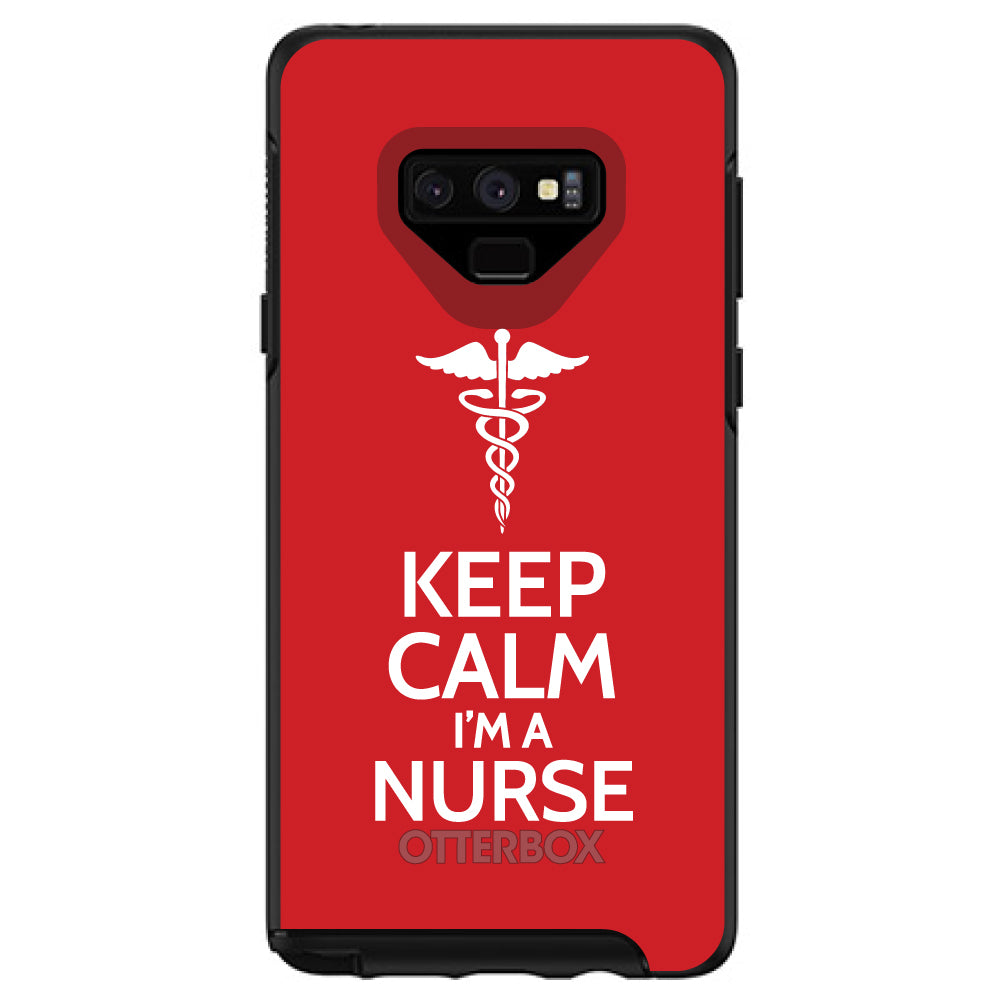 Red White Keep Calm I'm a Nurse OtterBox Symmetry Case for iPhone & Galaxy, view 13