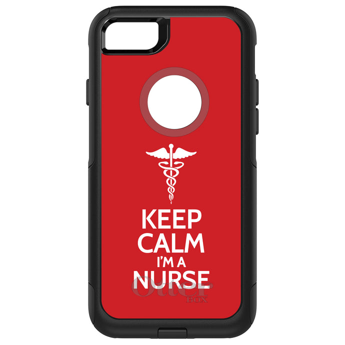 DistinctInk OtterBox Commuter Series Case for Apple iPhone or Samsung Galaxy - Red White 