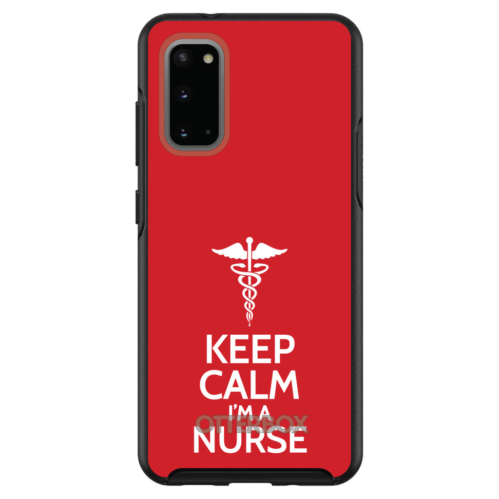 Red White Keep Calm I'm a Nurse OtterBox Symmetry Case for iPhone & Galaxy, view 5