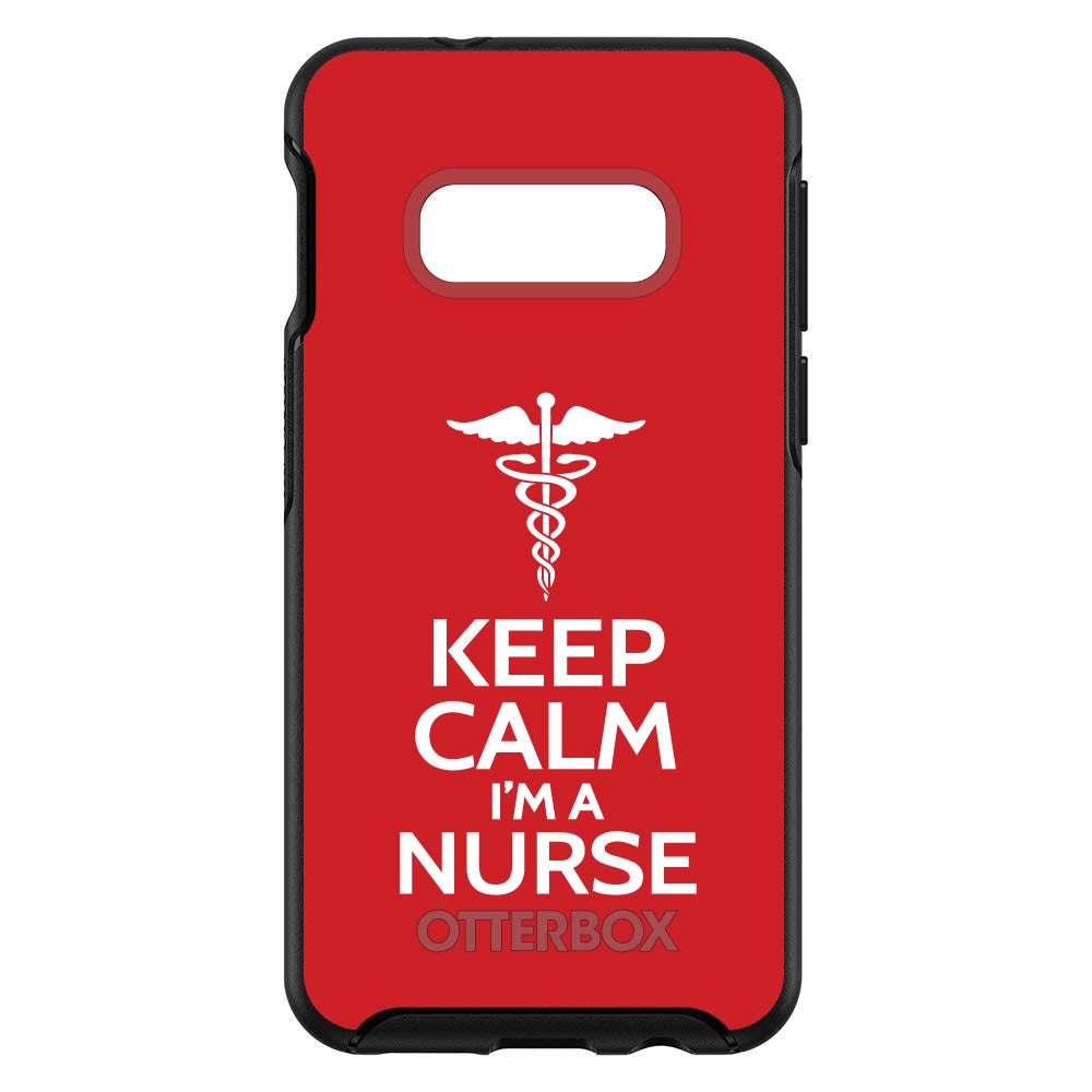 Red White Keep Calm I'm a Nurse OtterBox Symmetry Case for iPhone & Galaxy, view 7
