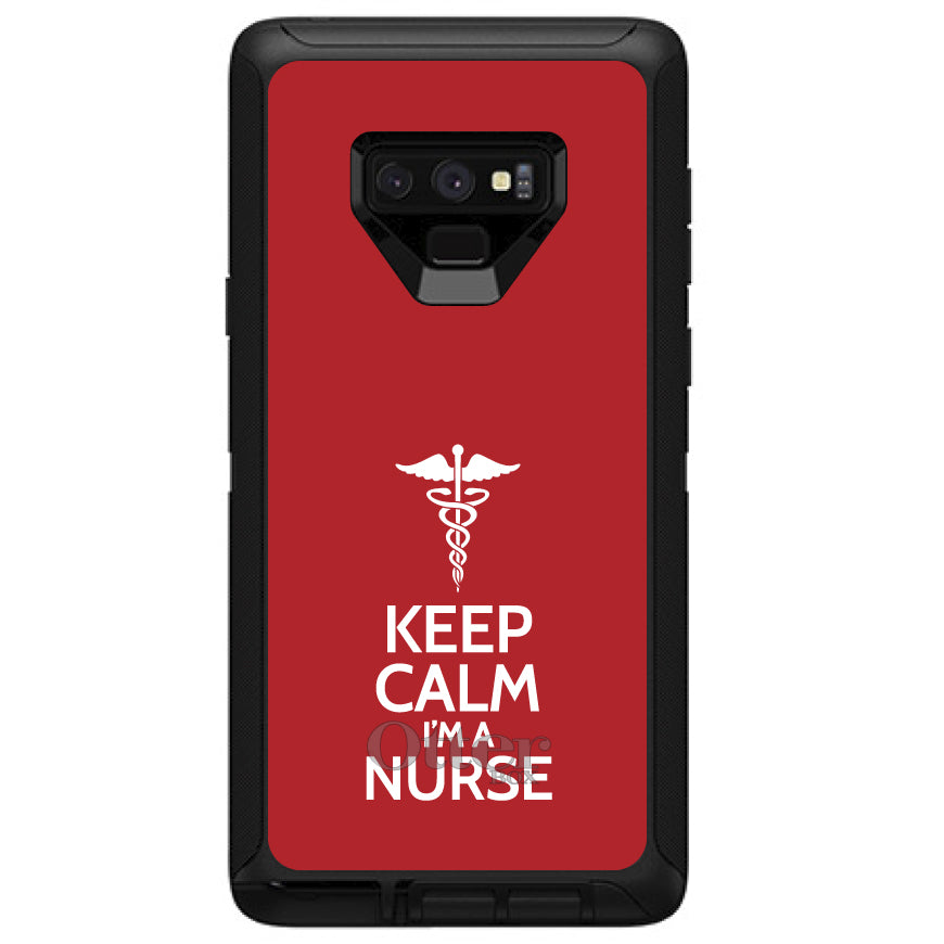Red White Keep Calm I'm a Nurse OtterBox Defender Case for iPhone & Galaxy, view 16