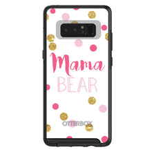 DistinctInk™ OtterBox Symmetry Series Case for Apple iPhone / Samsung Galaxy / Google Pixel - Pink White Gold "Mama Bear"