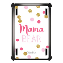 DistinctInk™ OtterBox Defender Series Case for Apple iPad / iPad Pro / iPad Air / iPad Mini - Pink White Gold "Mama Bear"