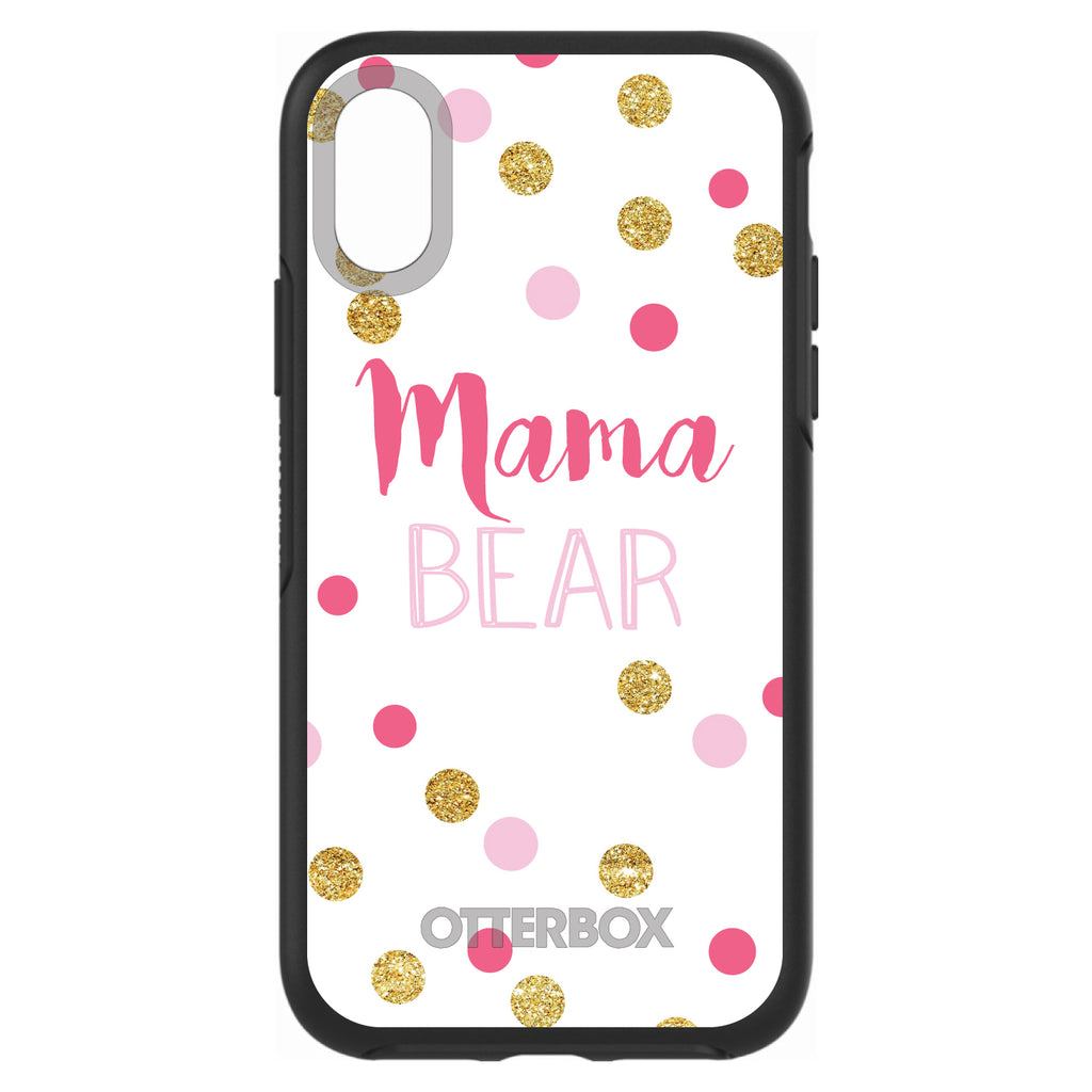 Pink White Gold Mama Bear OtterBox Symmetry Case for iPhone & Galaxy, view 4
