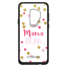 DistinctInk™ OtterBox Symmetry Series Case for Apple iPhone / Samsung Galaxy / Google Pixel - Pink White Gold "Mama Bear"