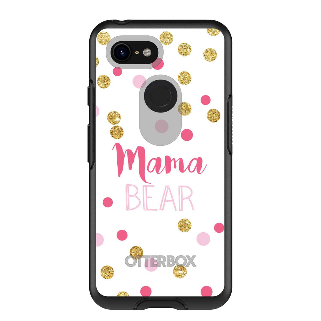 Pink White Gold Mama Bear OtterBox Symmetry Case for iPhone & Galaxy, view 15