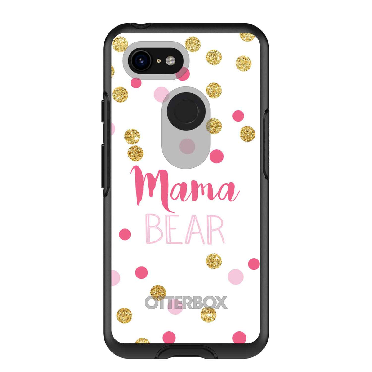 Pink White Gold Mama Bear OtterBox Symmetry Case for iPhone & Galaxy, view 15