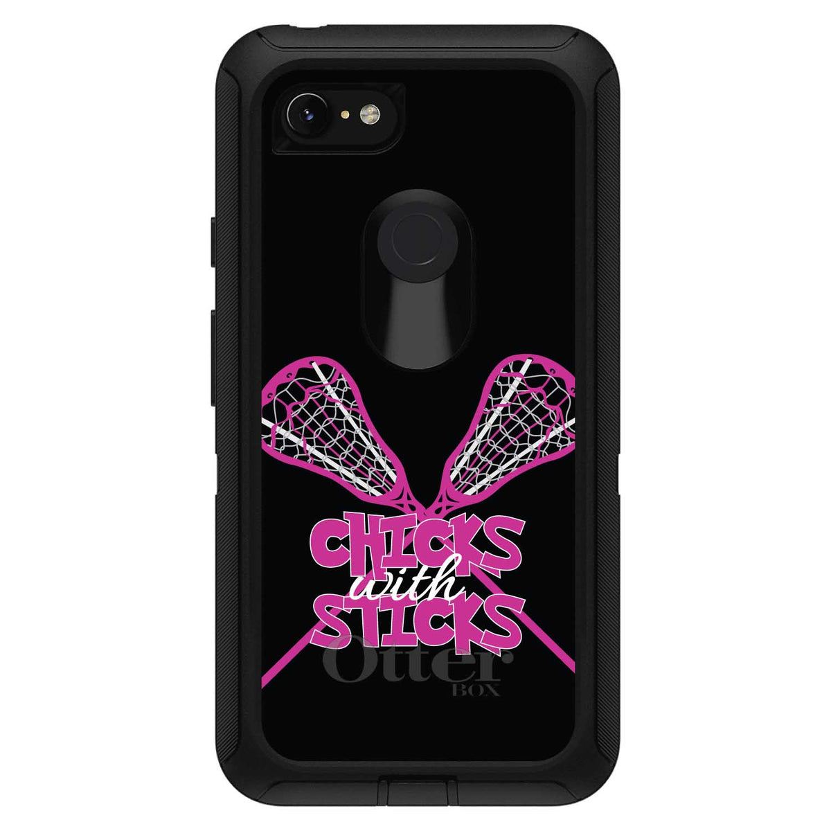 Hot Pink Lacrosse, Chicks with Sticks OtterBox Defender Case for iPhone & Galaxy, view 18