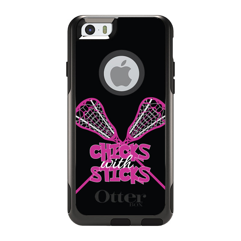 Hot Pink Lacrosse, Chicks with Sticks OtterBox Commuter Case for iPhone & Galaxy, view 4