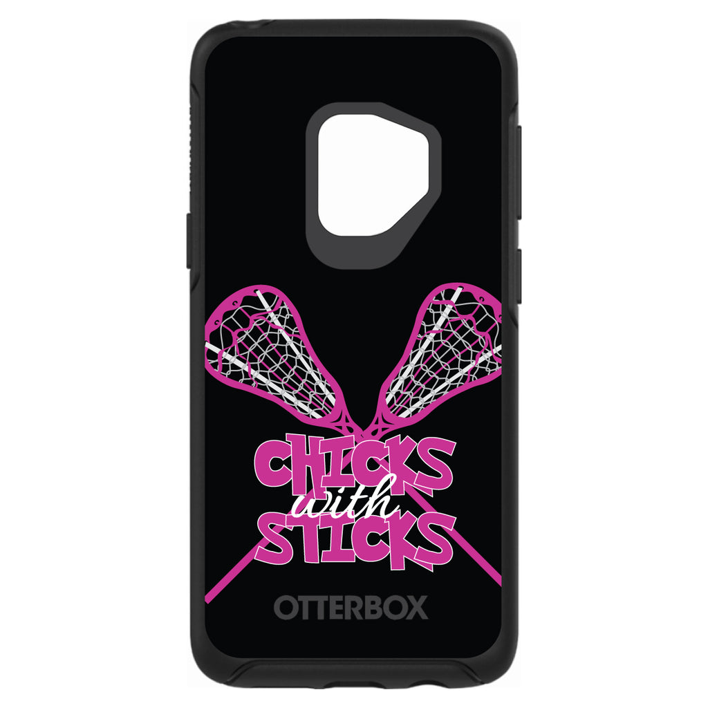 Hot Pink Lacrosse, Chicks with Sticks OtterBox Symmetry Case for iPhone & Galaxy, view 8