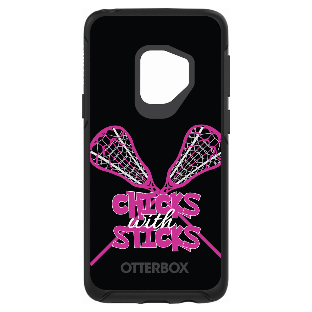 Hot Pink Lacrosse, Chicks with Sticks OtterBox Symmetry Case for iPhone & Galaxy, view 8