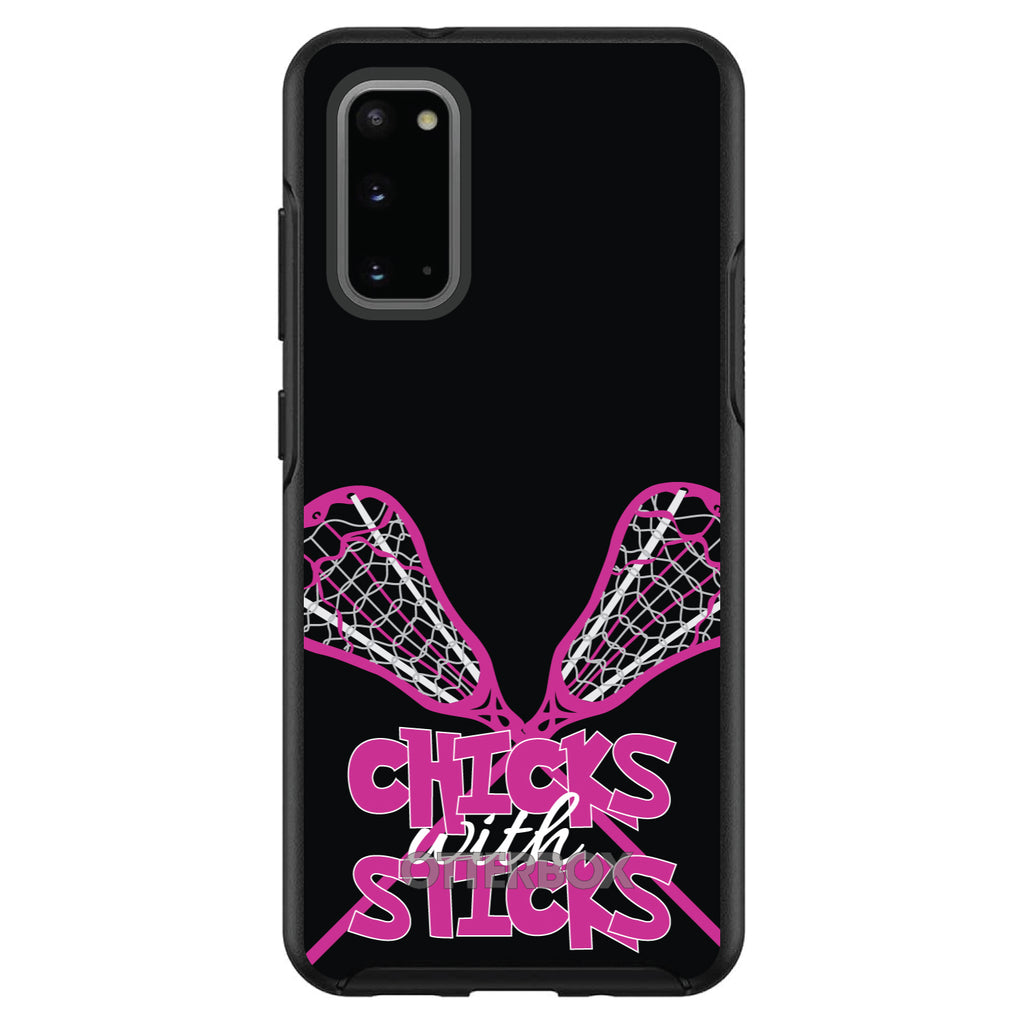 Hot Pink Lacrosse, Chicks with Sticks OtterBox Symmetry Case for iPhone & Galaxy, view 5