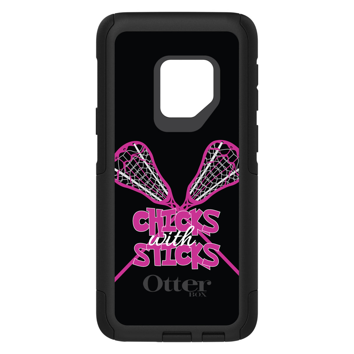 Hot Pink Lacrosse, Chicks with Sticks OtterBox Commuter Case for iPhone & Galaxy, view 9