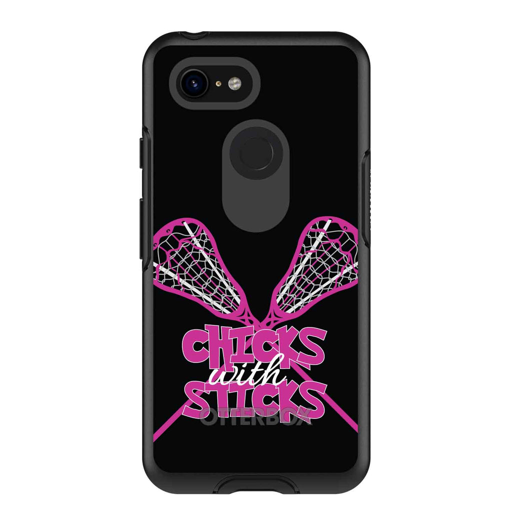 Hot Pink Lacrosse, Chicks with Sticks OtterBox Symmetry Case for iPhone & Galaxy, view 15