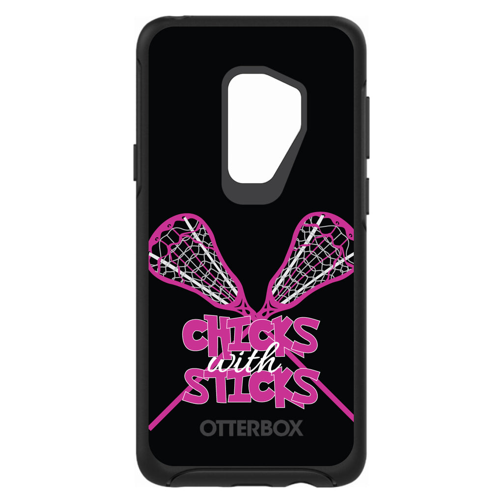Hot Pink Lacrosse, Chicks with Sticks OtterBox Symmetry Case for iPhone & Galaxy, view 9