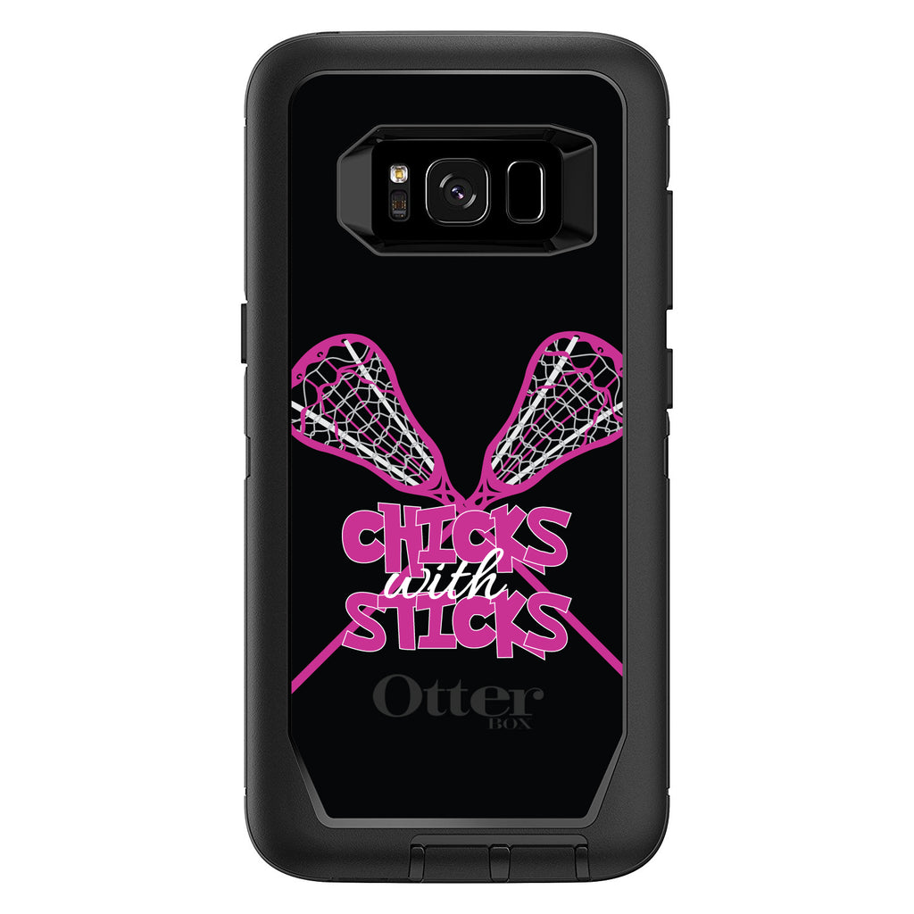 Hot Pink Lacrosse, Chicks with Sticks OtterBox Defender Case for iPhone & Galaxy, view 12