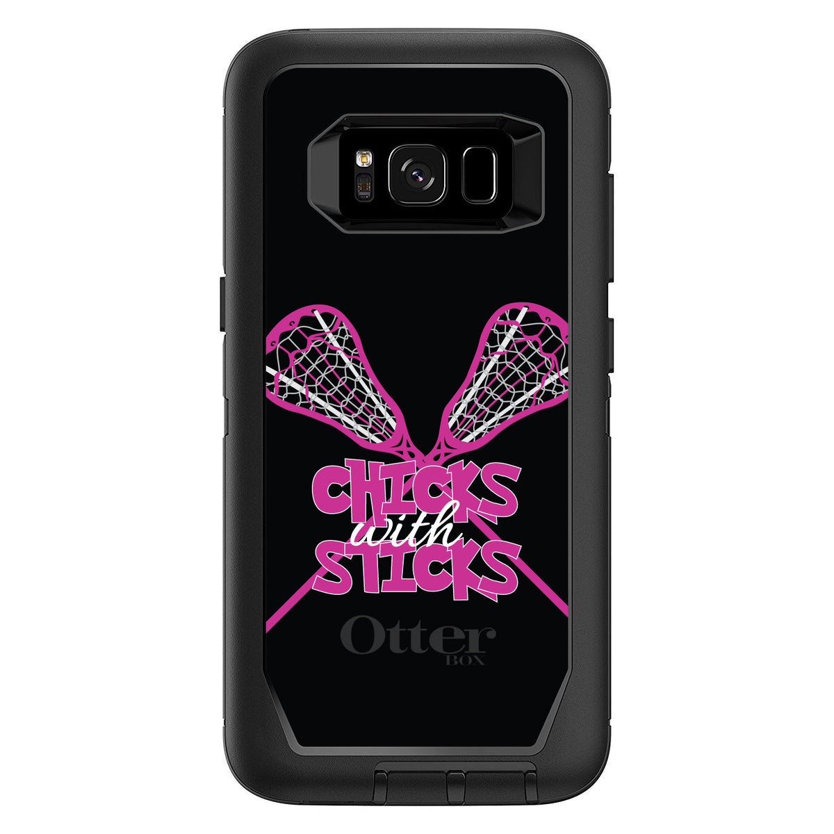 Hot Pink Lacrosse, Chicks with Sticks OtterBox Defender Case for iPhone & Galaxy, view 12
