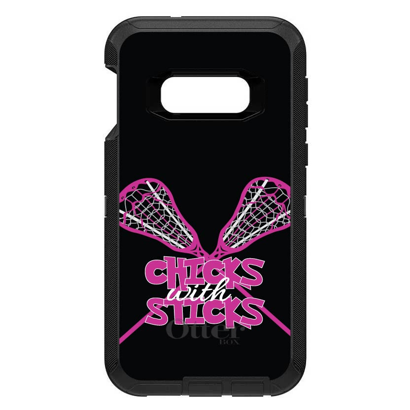 Hot Pink Lacrosse, Chicks with Sticks OtterBox Defender Case for iPhone & Galaxy, view 10