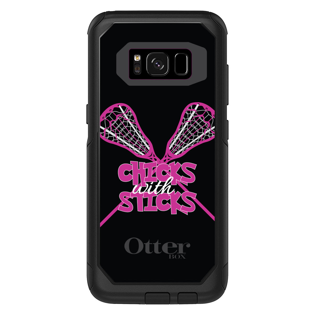 Hot Pink Lacrosse, Chicks with Sticks OtterBox Commuter Case for iPhone & Galaxy, view 10