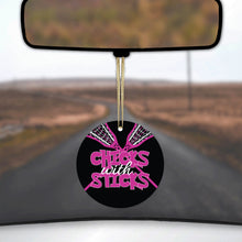 Chicks with Sticks Ceramic Ornament