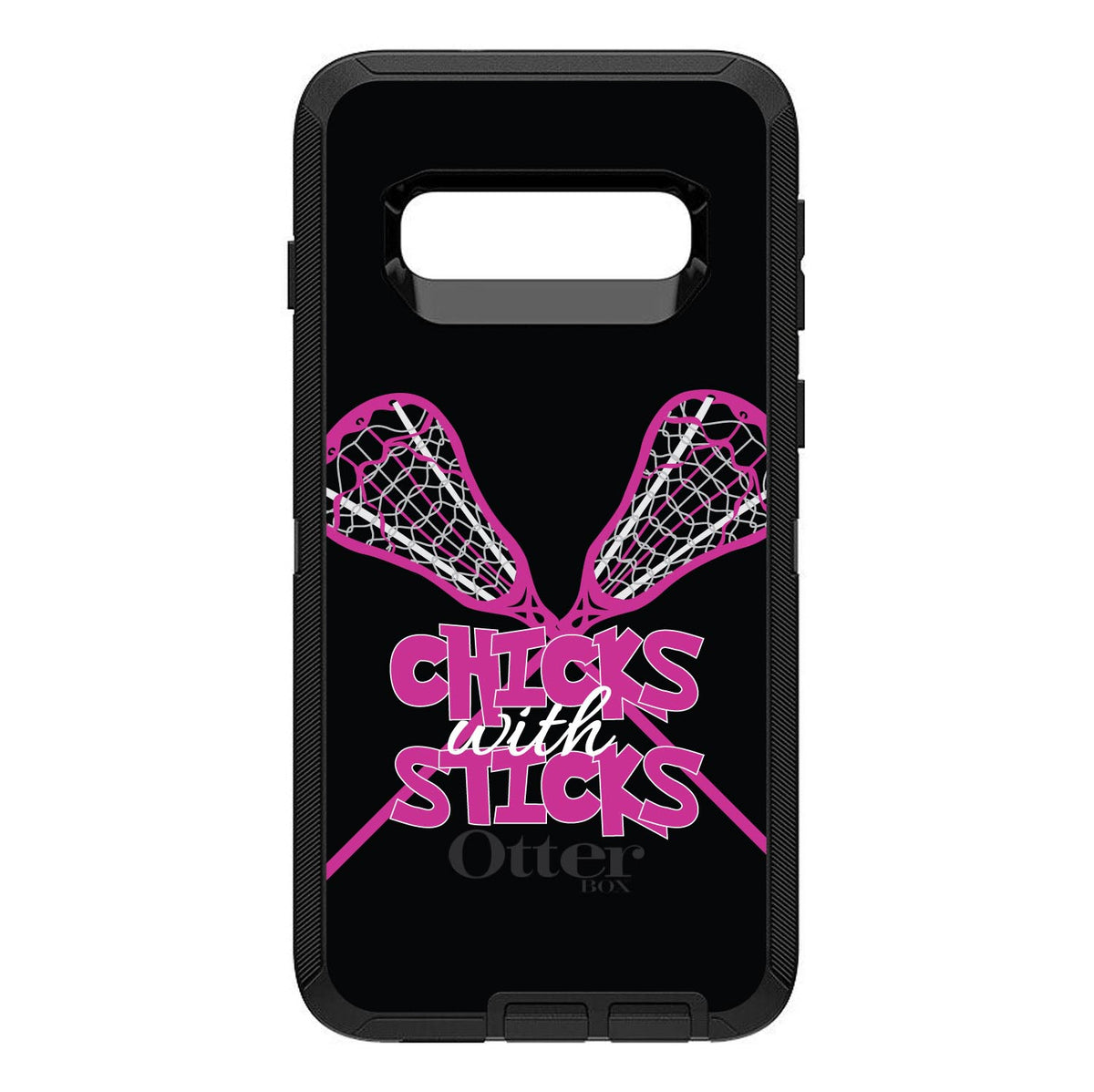 Hot Pink Lacrosse, Chicks with Sticks OtterBox Defender Case for iPhone & Galaxy, view 9