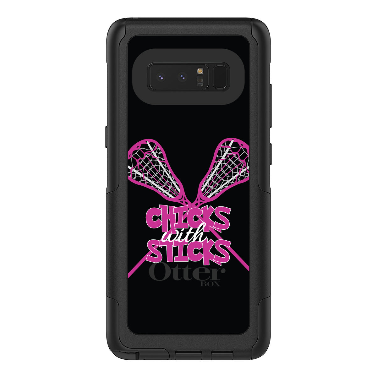 Hot Pink Lacrosse, Chicks with Sticks OtterBox Commuter Case for iPhone & Galaxy, view 16