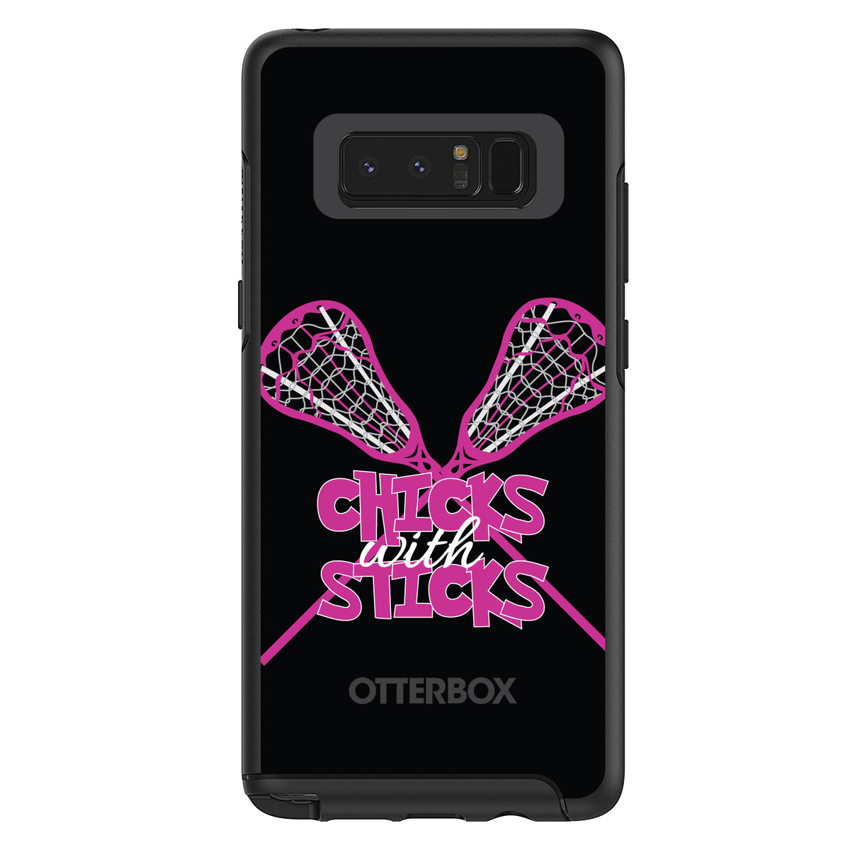 Hot Pink Lacrosse, Chicks with Sticks OtterBox Symmetry Case for iPhone & Galaxy, view 14