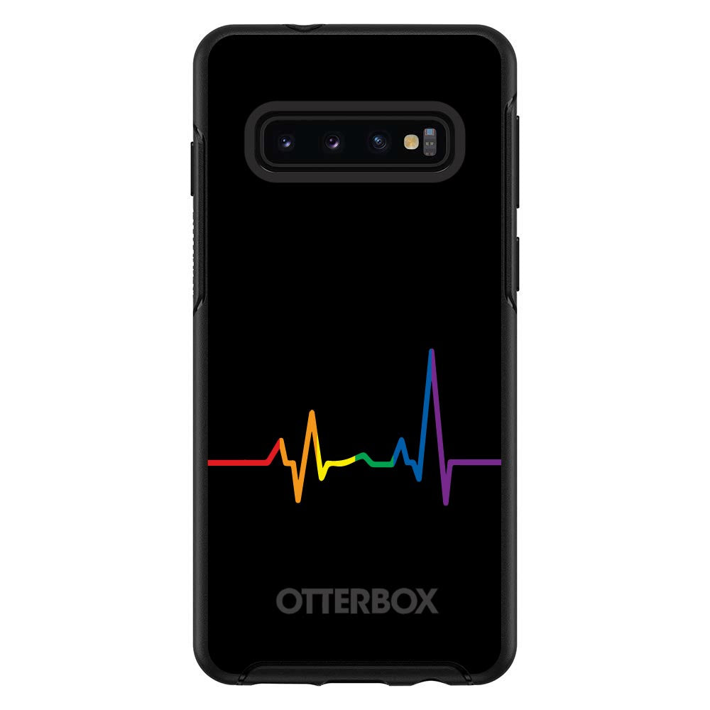 Rainbow Pulse Heart Beat OtterBox Symmetry Case for iPhone & Galaxy, view 6