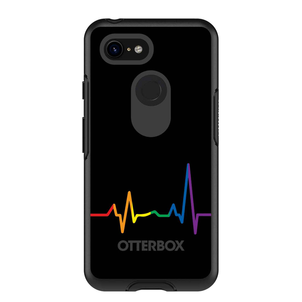 Rainbow Pulse Heart Beat OtterBox Symmetry Case for iPhone & Galaxy, view 15