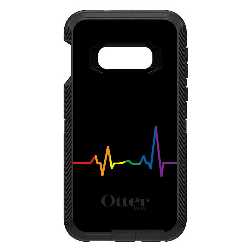 Rainbow Pulse Heart Beat OtterBox Defender Case for iPhone & Galaxy, view 10