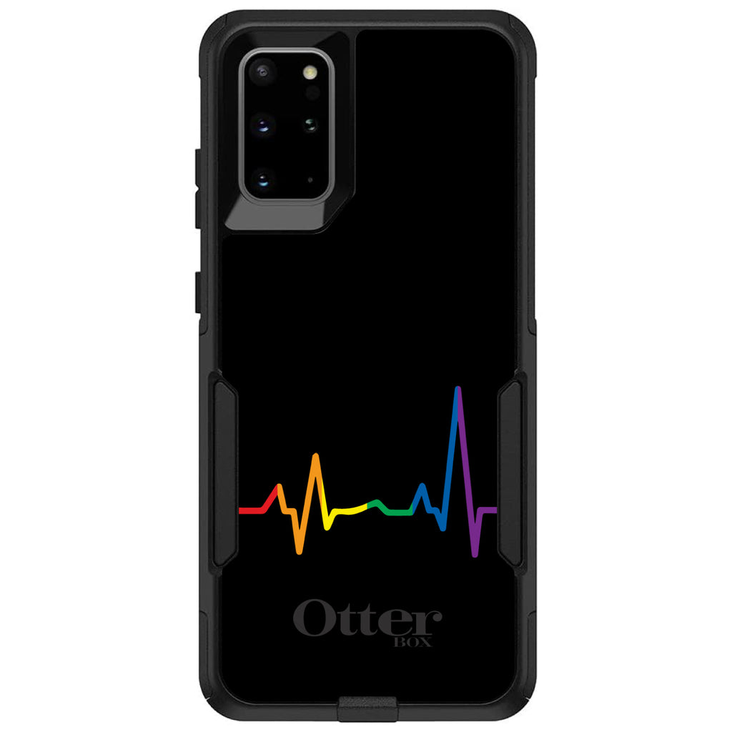 Rainbow Pulse Heart Beat OtterBox Commuter Case for iPhone & Galaxy, view 6