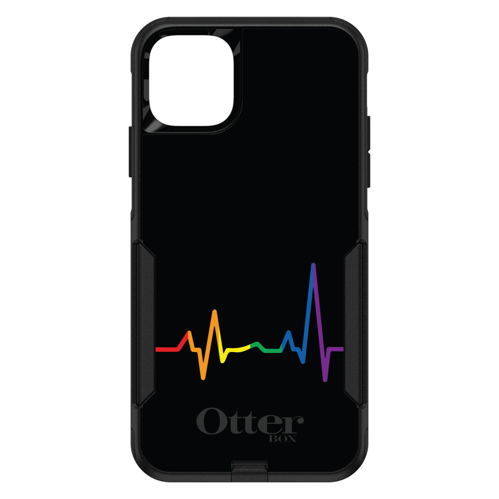 Rainbow Pulse Heart Beat OtterBox Commuter Case for iPhone & Galaxy, view 2