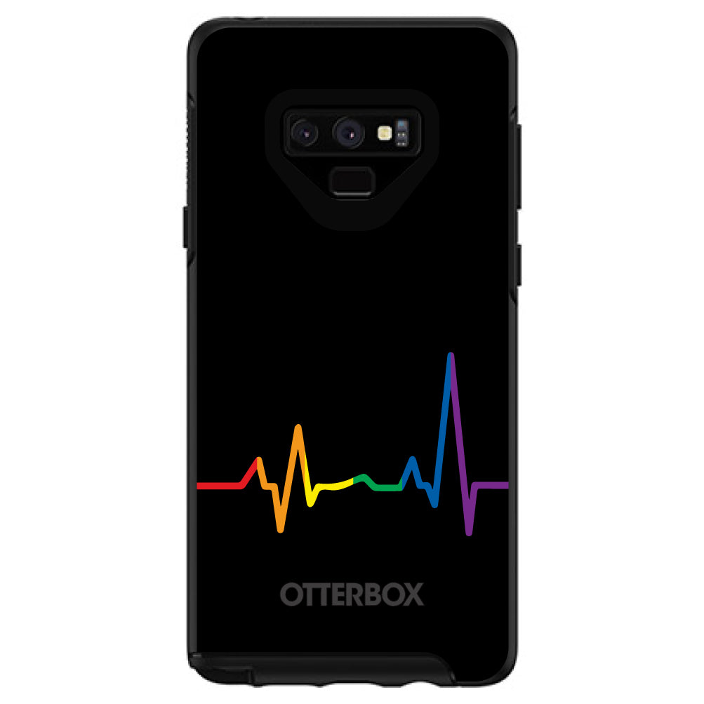 Rainbow Pulse Heart Beat OtterBox Symmetry Case for iPhone & Galaxy, view 13