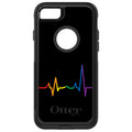 Rainbow Pulse Heart Beat OtterBox Commuter Case for iPhone & Galaxy
