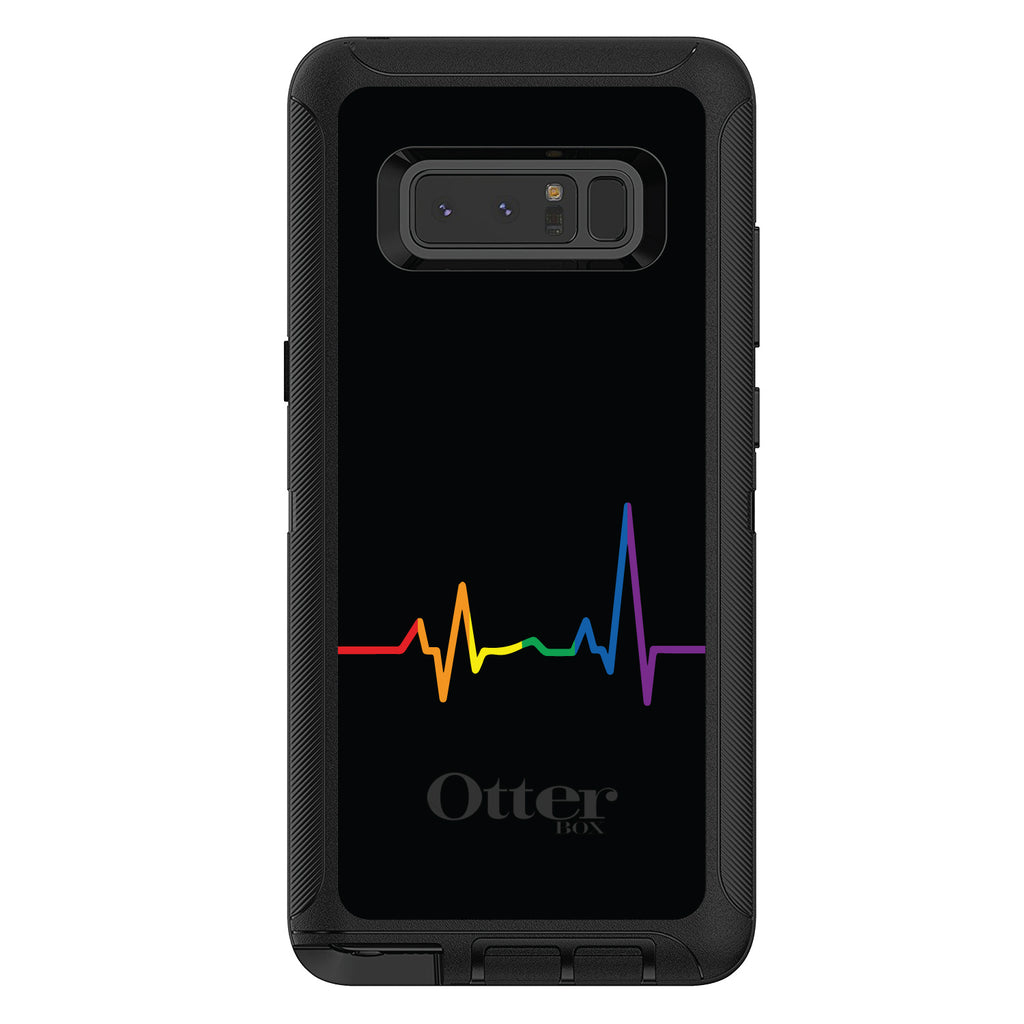 Rainbow Pulse Heart Beat OtterBox Defender Case for iPhone & Galaxy, view 17