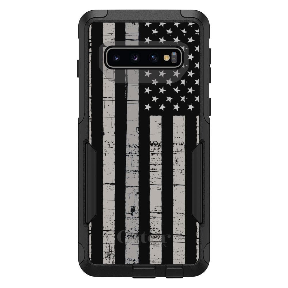Black Grey US Flag United States OtterBox Commuter Case for iPhone & Galaxy, view 7