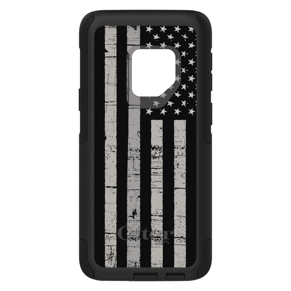 Black Grey US Flag United States OtterBox Commuter Case for iPhone & Galaxy, view 9