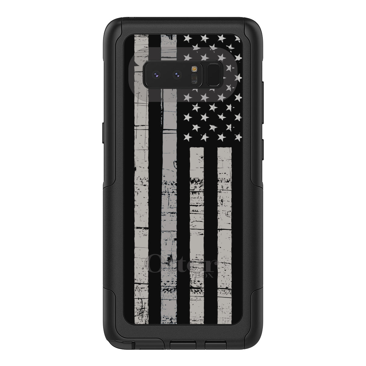Black Grey US Flag United States OtterBox Commuter Case for iPhone & Galaxy, view 16