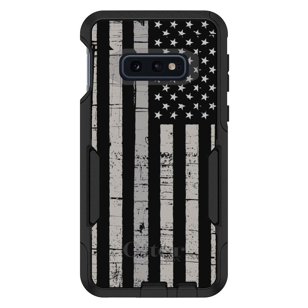 Black Grey US Flag United States OtterBox Commuter Case for iPhone & Galaxy, view 8