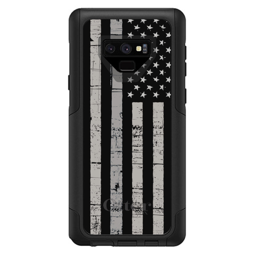 Black Grey US Flag United States OtterBox Commuter Case for iPhone & Galaxy, view 15