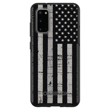 DistinctInk™ OtterBox Symmetry Series Case for Apple iPhone / Samsung Galaxy / Google Pixel - Black Grey US Flag United States