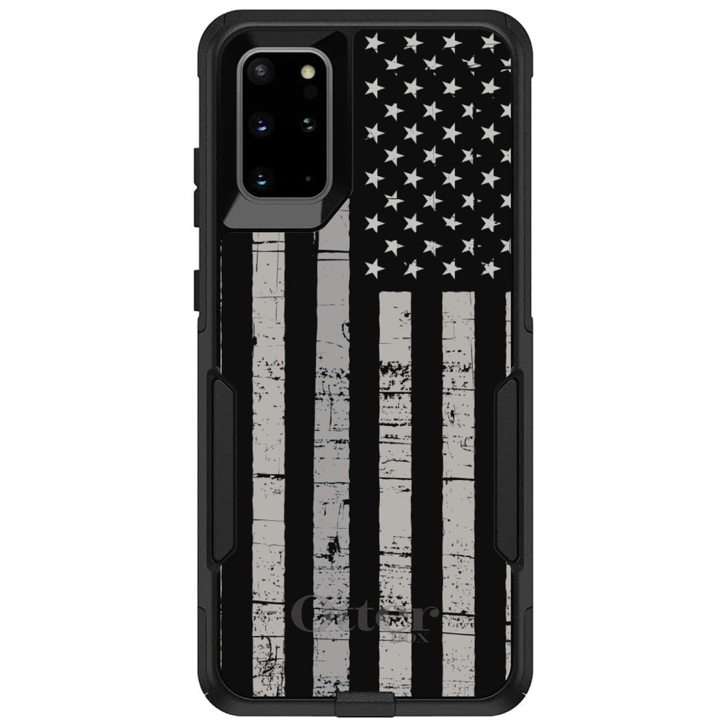 Black Grey US Flag United States OtterBox Commuter Case for iPhone & Galaxy, view 6