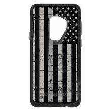 DistinctInk™ OtterBox Symmetry Series Case for Apple iPhone / Samsung Galaxy / Google Pixel - Black Grey US Flag United States