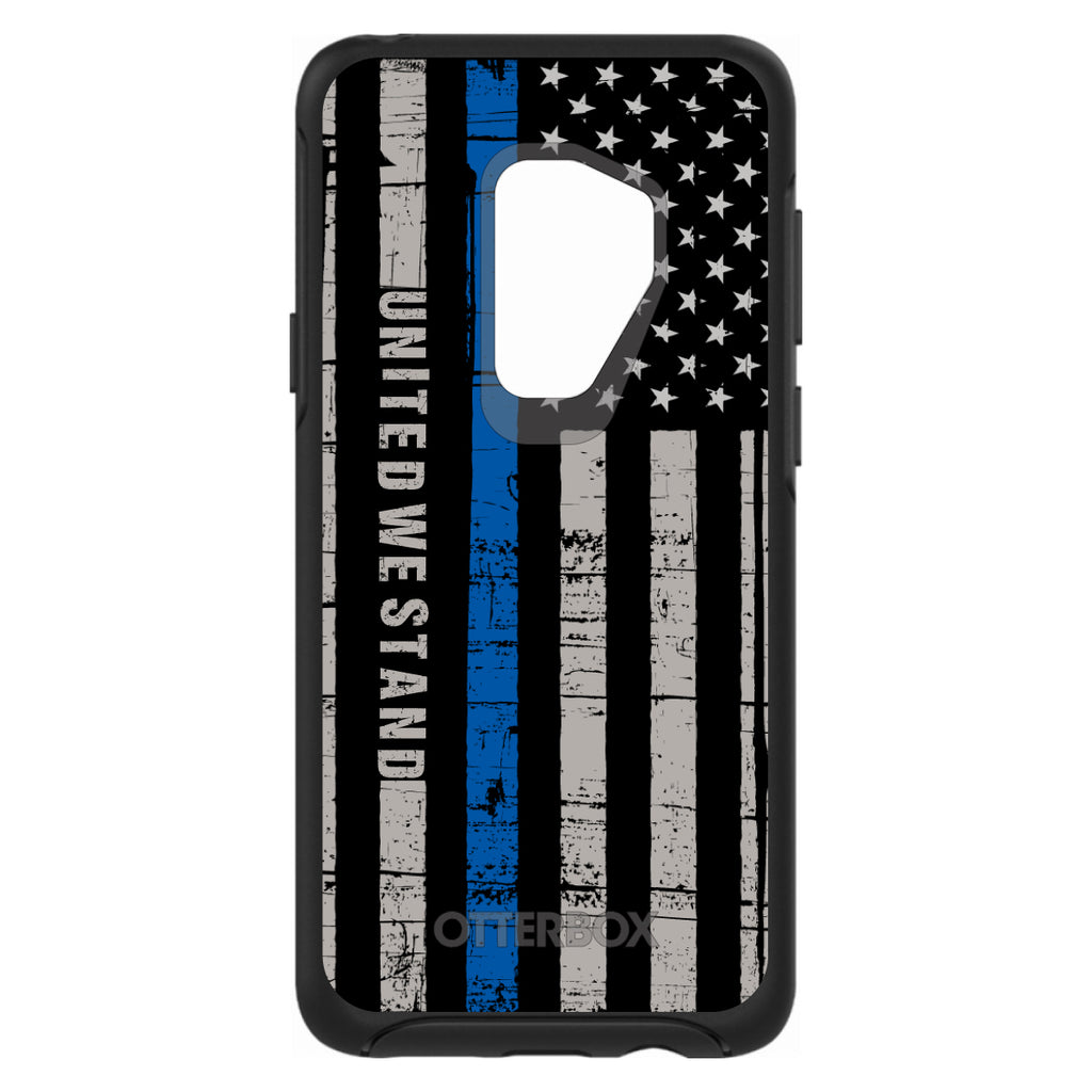 Thin Blue Line US Flag United We Stand OtterBox Symmetry Case for iPhone & Galaxy, view 8