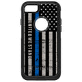 Thin Blue Line US Flag United We Stand OtterBox Commuter Case for iPhone & Galaxy