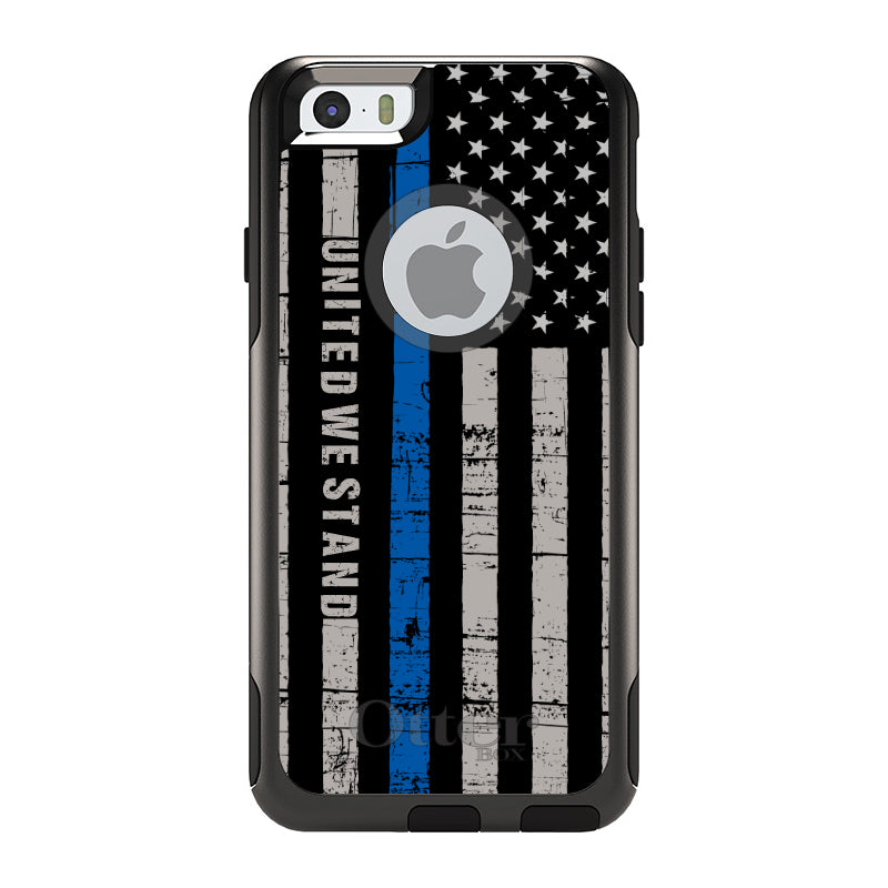 Thin Blue Line US Flag United We Stand OtterBox Commuter Case for iPhone & Galaxy, view 4