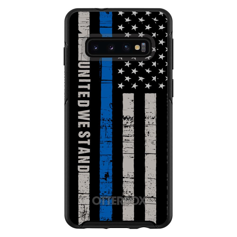 Thin Blue Line US Flag United We Stand OtterBox Symmetry Case for iPhone & Galaxy, view 6