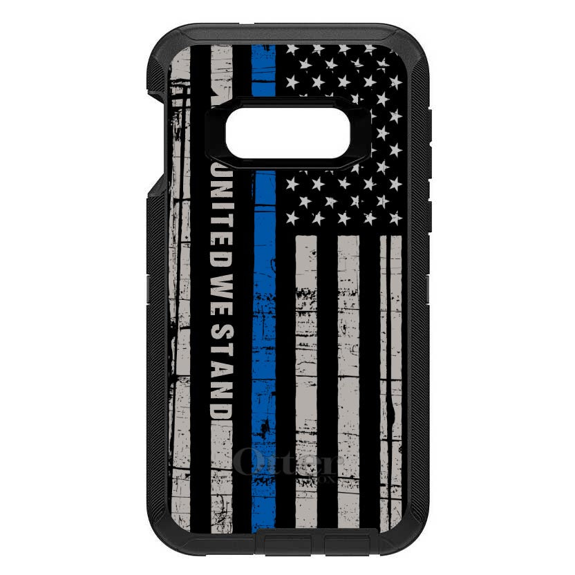 Thin Blue Line US Flag United We Stand OtterBox Defender Case for iPhone & Galaxy, view 10